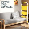 TOOLITIN 3 Step Ladder, Folding Step Stool with Wide Anti-Slip