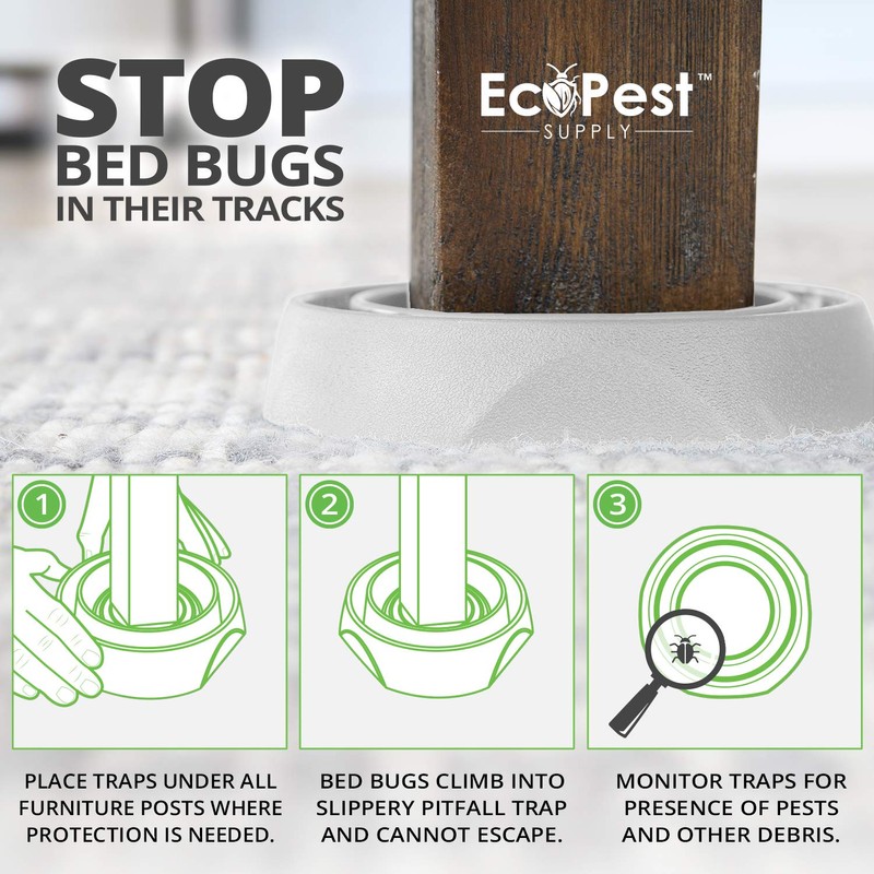 Bed Bug Interceptors – 12 Pack | Bed Bug Blocker