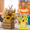 Blulu 4 Pcs Hello Spring Table Decorations Spring Easter Table
