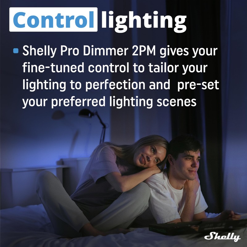 Shelly Pro Dimmer 2PM | Wi-Fi & LAN 2-Channel Smart