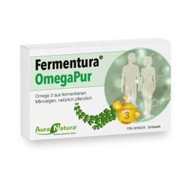 Fermentura OmegaPur - High Dose Omega 3 Capsules Made of Vegan Algae Oil - 30 Capsules | Vegan