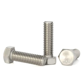 5/16-18 x 1-3/4" (1/2" to 4-1/2" Available) Hex Head Screw Bolt, Fully Threaded, Stainless Steel 18-8, Plain Finish, Quantity 20