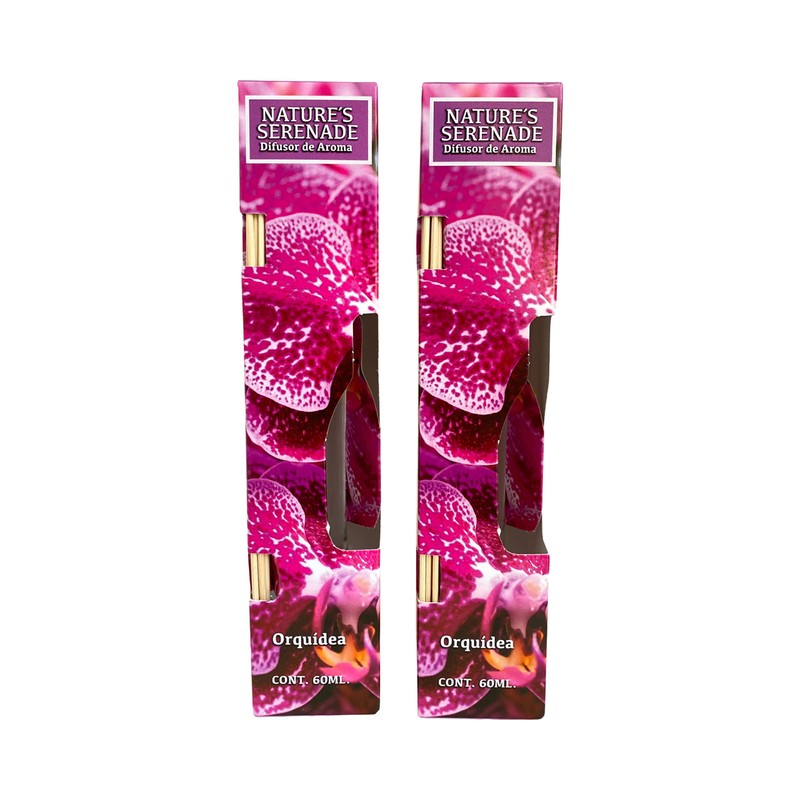 NATURE'S SERENADE DIFUSOR DE Aroma Varillas ORQUIDEA (Paquete DE 2