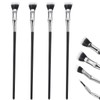 4 Pack Fan Brush for Mascara, Folding Angle Mascara Brush