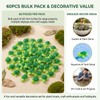 Miniature Green Turtle Figurines 60 Pcs Resin Garden Decor