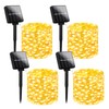 Brightever Solar Fairy Lights for Outside Waterproof, 4-Pack Total 160FT