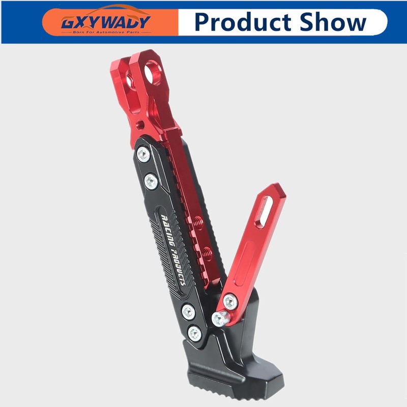 GXYWADY Motorcycle Universal Foot Side Bracket Adjustable Support Kickstand CNC