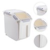 Qiveno Airtight Flour Storage Container 25 lb Rice Storage Container