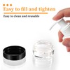 Small Travel Containers, 5 Gram Sample Containers with Lids, 50