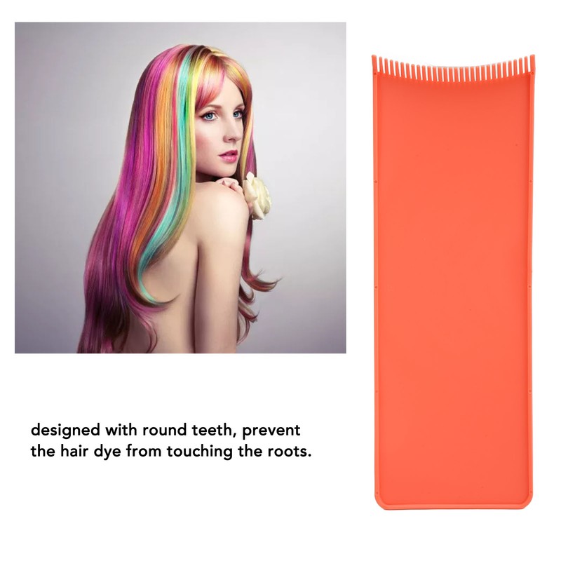 5Pcs Balayage Board 12in Long Round Teeth Safe Durable ABS
