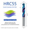 ‌AYCHOLIZ 6pcs Carbide CNC Drill Bit Set - 55 HRC