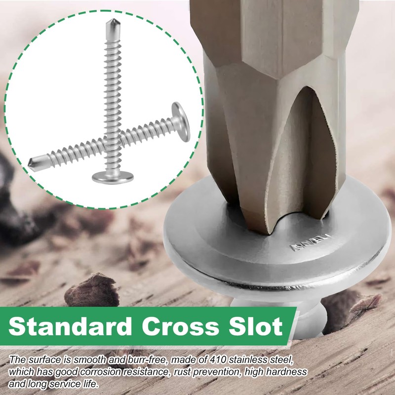 Self Tapping Screw, 410 Stainless Steel Drilling Screw M4.2 *