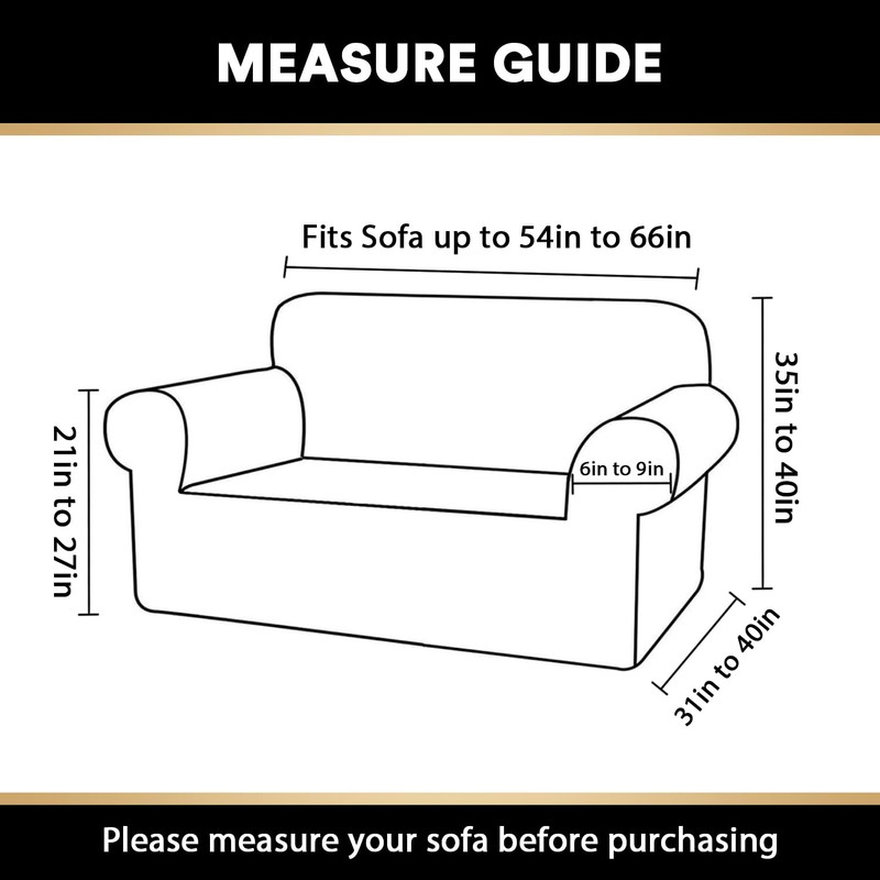 PrinceDeco Waterproof Couch Cover Slipcovers for Couches and Sofas,Stretch Loveseat
