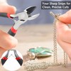 6 Inch Precision Wire Cutter, Wire Flush Cutters Ultra Sharp