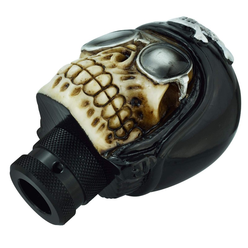 Lunsom Skull Resin Stick Shift Knob, Pirate Shape Shifting Head