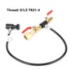CO2 Cylinder Refill Adapter with Hose for Sodastream Filling G1/2