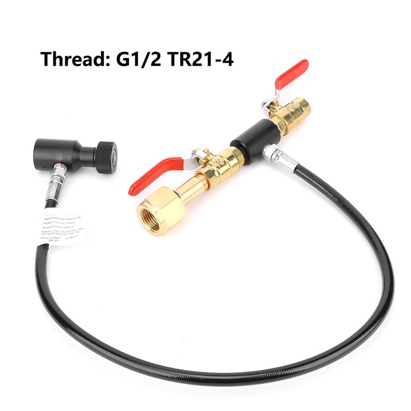 CO2 Cylinder Refill Adapter with Hose for Sodastream Filling G1/2