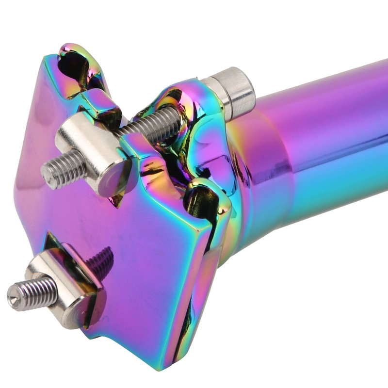400MM CNC Aluminum Alloy Bicycle Seatpost Adjustable Mountain Bike Saddle