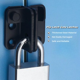 Stainless Steel Flip Latch Slide Bolt Latch Gate Latches Shed Lock Safety Lock Door Bolt Lock Latch for Barn Cabinet Garage Window Sliding Door Left Open