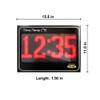 Yellow Safety®, Combo: Large Digital Time and Temperature Electric Sign,11"x15",