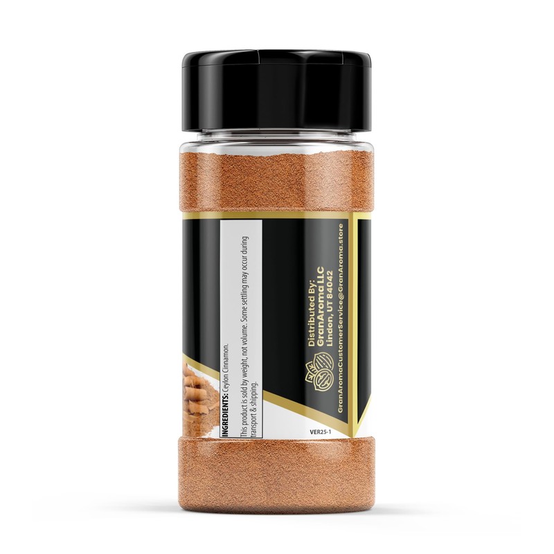 GranAroma Ceylon Cinnamon, Warm Flavor, Baking & Cooking, Sweet Aroma