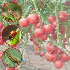 Unves Garden Netting, 10' x 50' Ultra Fine Mesh Bird Netting for Garden, Insect Mosquito Net for Patio Protection, Pests Bugs Plant Covers for Vegetable Plants Fruit Trees Berry Bushes Raised Beds