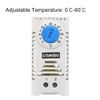 MECCANIXITY Mechanical Switch Thermostat KTS012 Cabinet Temperature Controller 0-60°C Adjustable