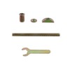 Semetall 10 Sets Bed Frame Hardware Connector Kit,M8x100 mm Countertop
