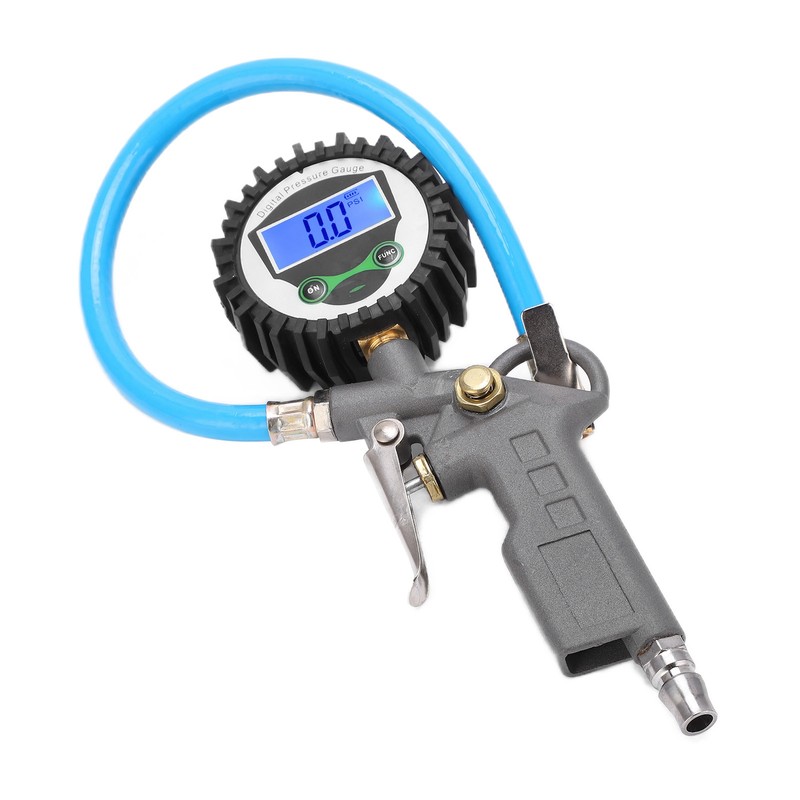Digital Tire Inflator Pressure Gauge Backlight 0‑230PSI Zinc Alloy Meter