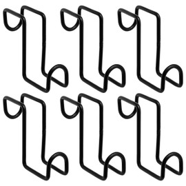 CADUFUELLY 4 Inch Tack Hook, Over Rail Bridle Hooks Heavy Duty Horse Water Bucke, Horse Stall Hooks for Fence Stables Cloakroom Garage (6PCS)