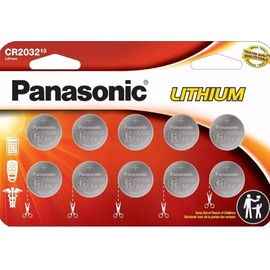 Panasonic CR2032 3V Lithium Coin Battery 10-Pack | Exp 11/2032 | New Sealed USA