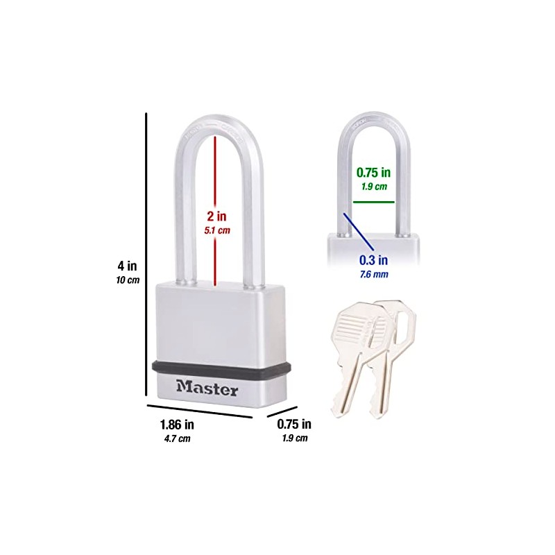 Master Lock M530XQLH Magnum - Candado de acero sólido