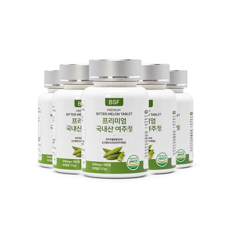 BSF 프리미엄 국내산 여주정 500mg x 100정 1병 BSF Premium