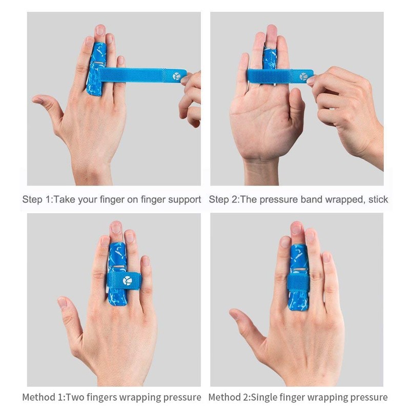 Kuangmi Finger Sleeve Support Protector Prevents Finger Injury During Sports