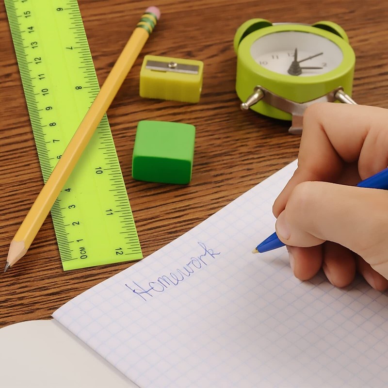LYDTICK 64 Pack Rulers 12 Inch in Bulk, Plastic Rulers