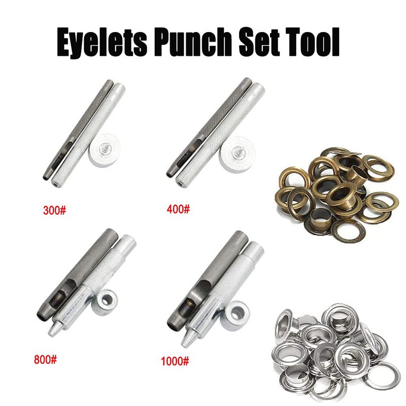 Eyelet Kit Metal Eyelets with 3 Pieces, Repair Tools and