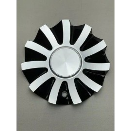 Velocity VW21 Black And Machined No Logo Center Cap CSVW21-1A CSVW21-B1A
