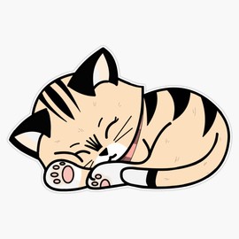 Leyland Designs Pixie Sleeping (Fanart of Pixie and Brutus) Sticker Outdoor Rated Vinyl Sticker Decal for Windows, Bumpers, Laptops or Crafts 5"