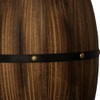 Newrays Antique Wood Wine Barrel Wall Sconce Lighting Fixture Up