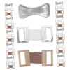 Healeved 250sets Reusable Bandage Clips Metal Fixators for Secure Bandage