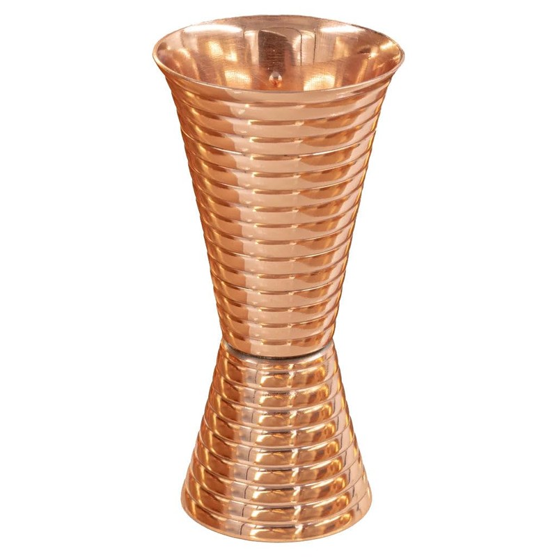 Fluted Copper Double Side Jigger