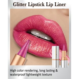 Wasserfester Starry Lipliner,Starry Lip Liner,Long Lasting Tattoo LipLiner, Lip Liner Waterproof Wischfest Feuchtigkeits Glanz,Lippenstift Lipliner Zwei in Einem,Lipgloss 24 Stunden Halt Glänzend-03#