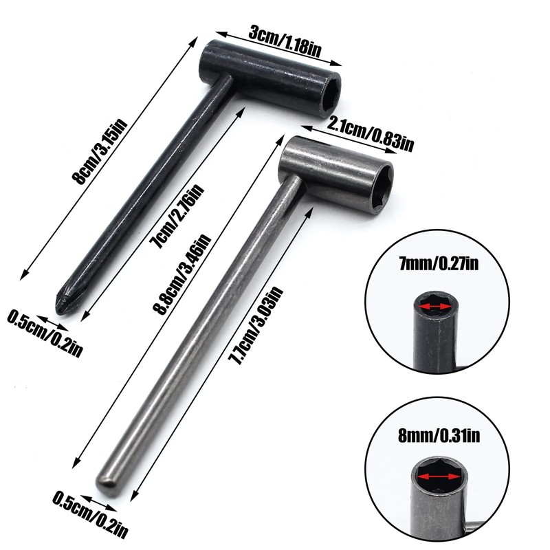 Uenhoy 13 Pcs Guitar Allen Wrench Set, Ball End Truss