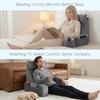ENITYA 19" Back Support Pillow,Reading Pillow with Attached Arms &