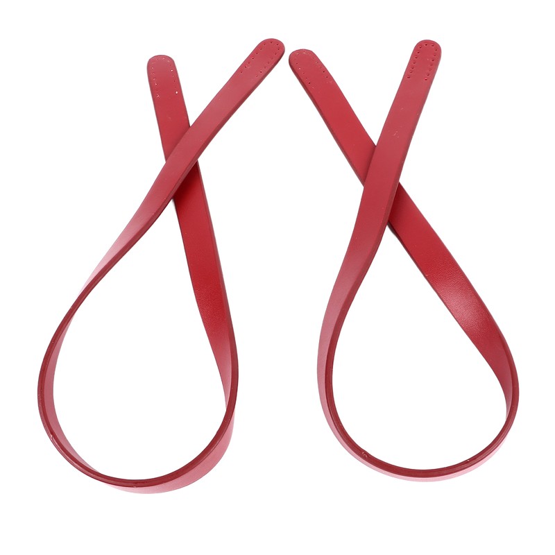 2Pcs Leather Bag Handles 25.6in Long 0.7in Wide Synthetic Leather