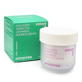 Innisfree Collagen Green Tea Ceramide Elasticity Barrier Cream 50ml / 이니스프리 콜라겐 그린티 세라마이드 탄력장벽 크림 50ml