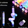 12 Pulseras Elásticas De Neón Luz Led Para Fiestas Batucada