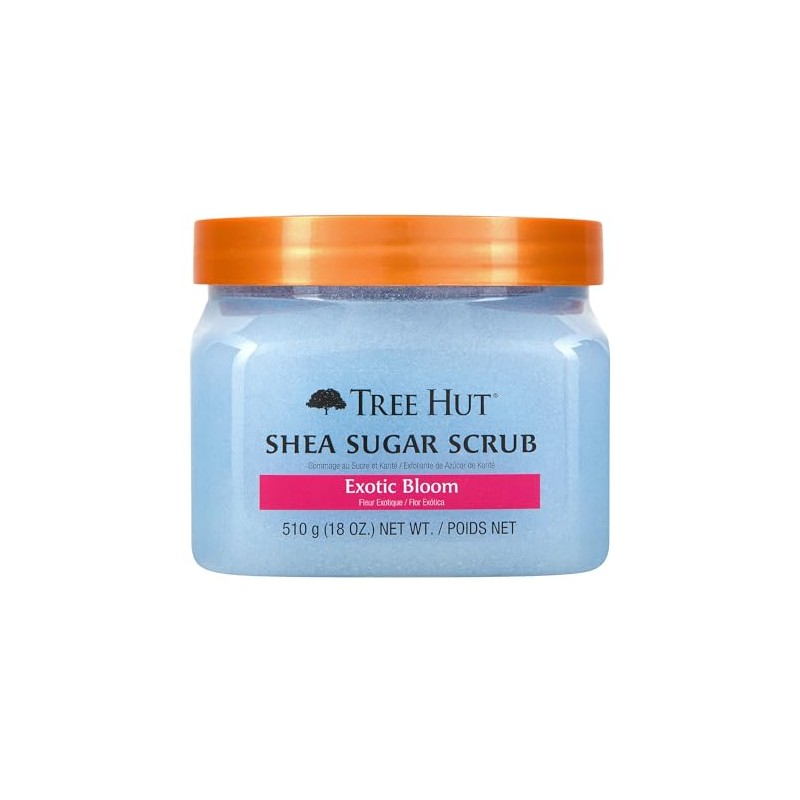TREE HUT, Exotic Bloom Shea Sugar Scrub, Exfoliante Corporal de