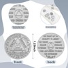 100 Pcs Recovery AA Chips and Medallions Bulk,Silver,24 Hours