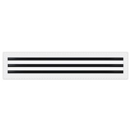 BUILDMART - 28x6 Mud in Air Vent Cover - Drywall Mud-in White Air Vent - Mud Linear Slot Diffuser - Register Grille for Ceiling and Walls - Texas Buildmart